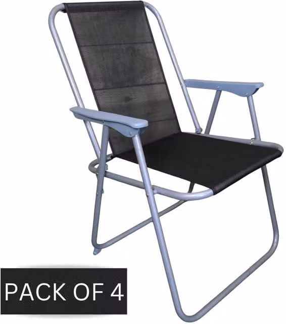 Samuel Alexander Modern Metal Garden Chairs in Black and Grey