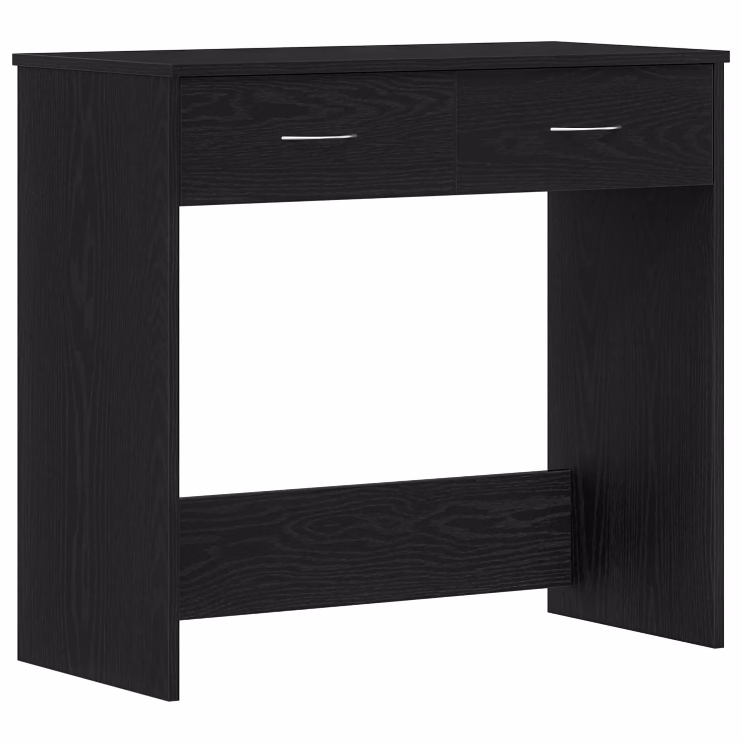 Berkfield Home Black Oak Writing Desk in Matt Black, W/D/H: 80 x 40 x 75 cm – 2