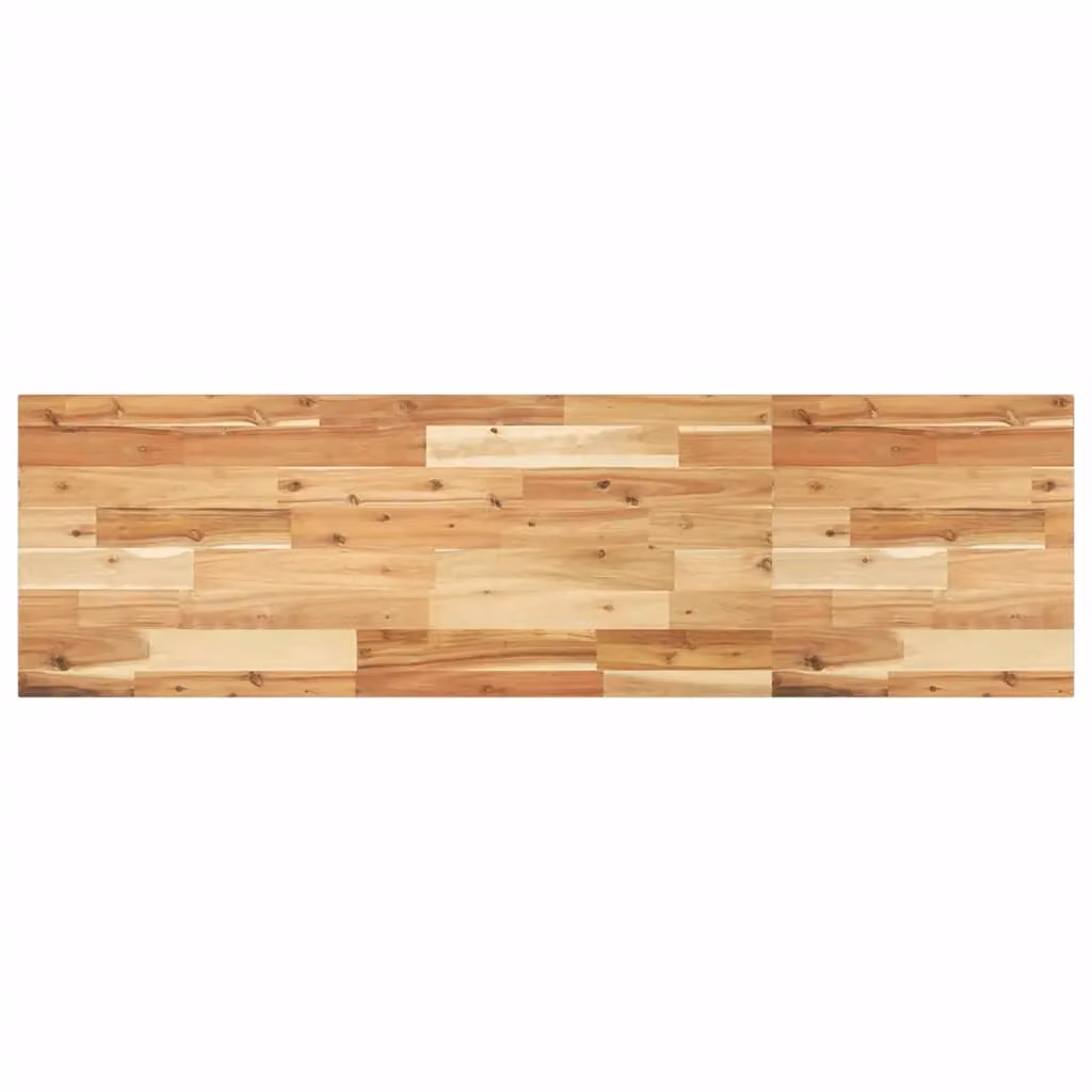 Berkfield Home Rectangular Table Top in Brown Solid Acacia Wood, W: 140 cm, D: 40 cm, H: 2 cm – 2