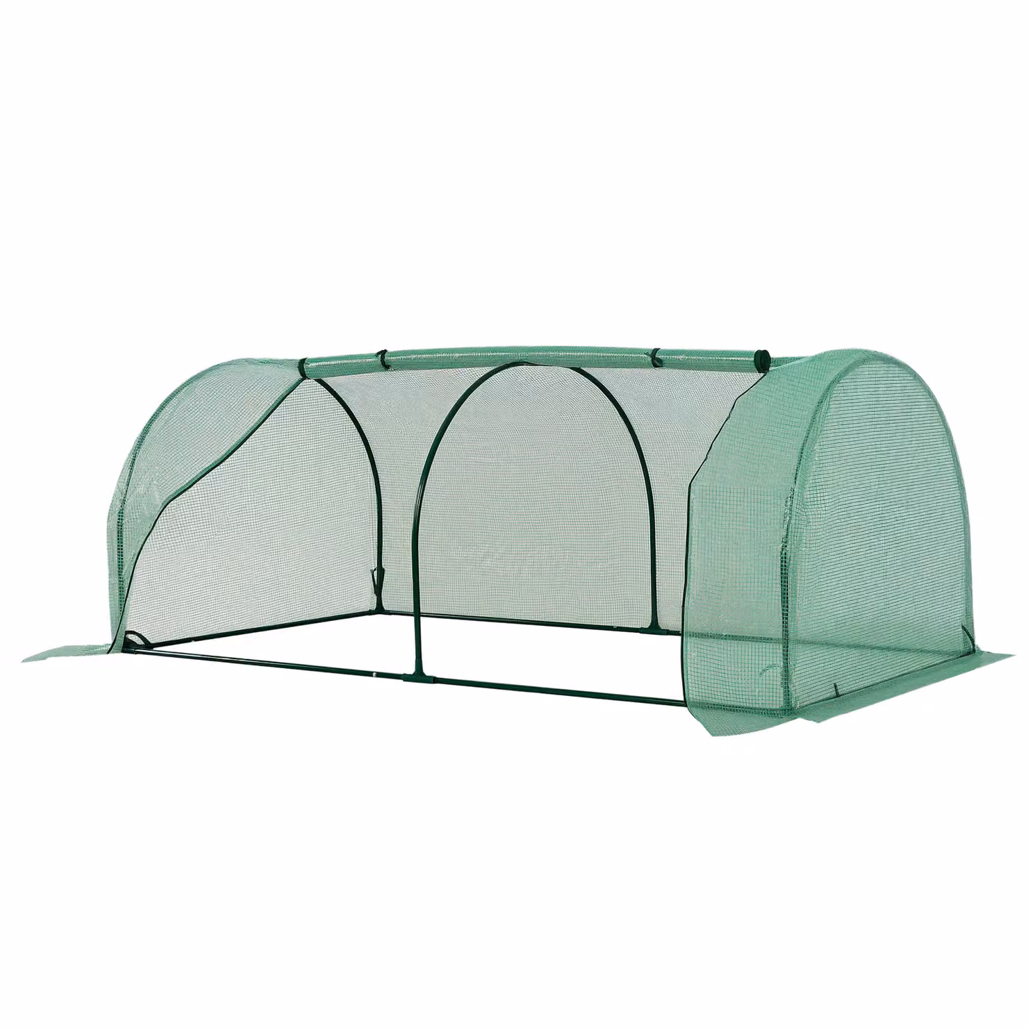 OUTSUNNY Green Steel Frame Tunnel Greenhouse Outdoor Grow House – 2