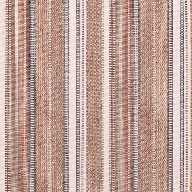 Prestigious Textiles Zola Boho Striped Fabric in Red and Orange