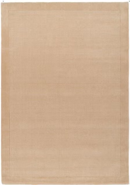 The Rug House Hand Tufted Plain Beige Natural Wool Rectangular Rug, Width: 280 cm