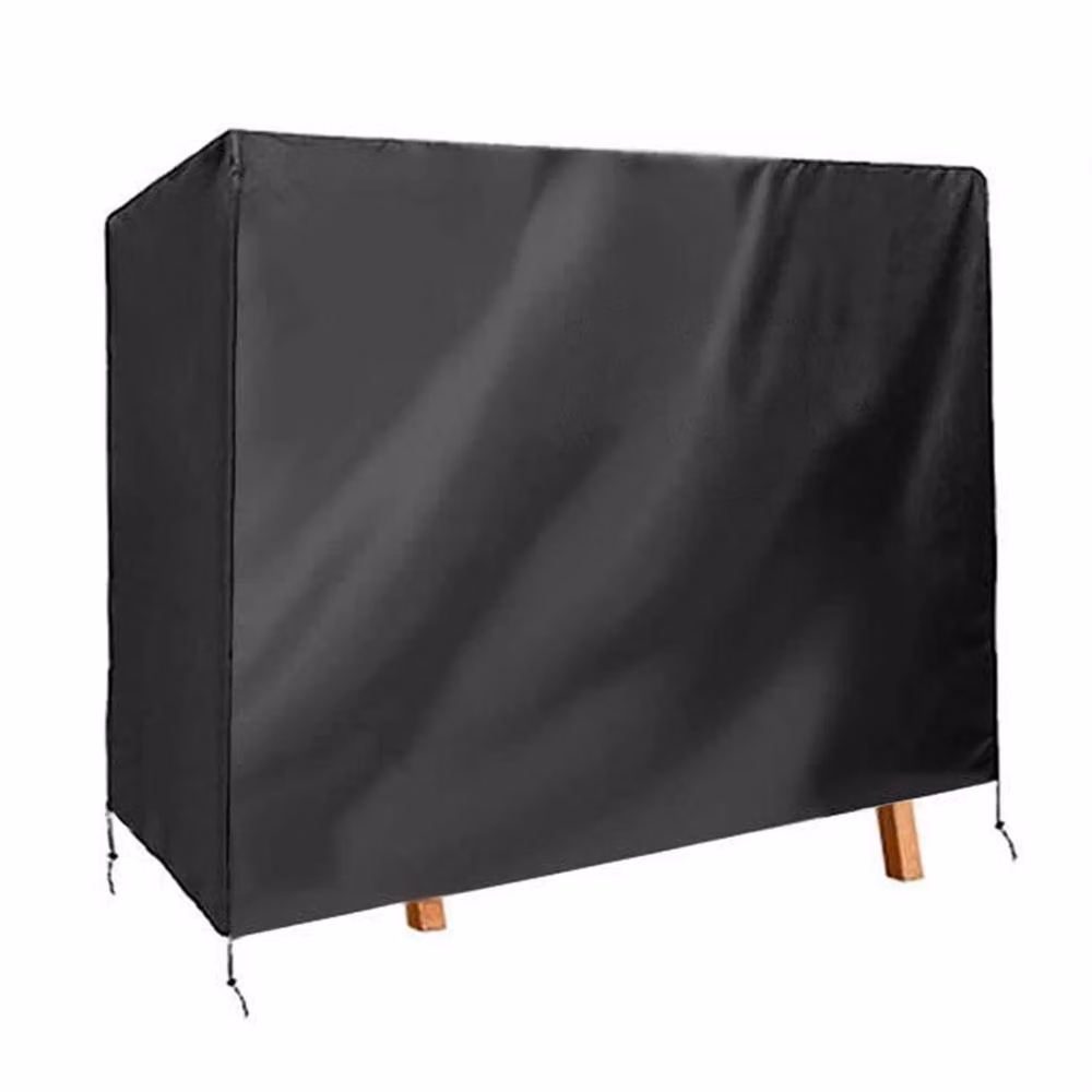 Nordara 600D Oxford Waterproof 3 Seater Garden Swing Cover, Black, W: 220 cm, D: 170 cm – 2