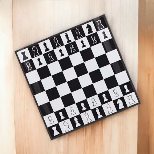 Purely Home Chessboard Glass Hot Pot Stand, Black and White, W/D/H: 20 x 20 x 4 cm – 3