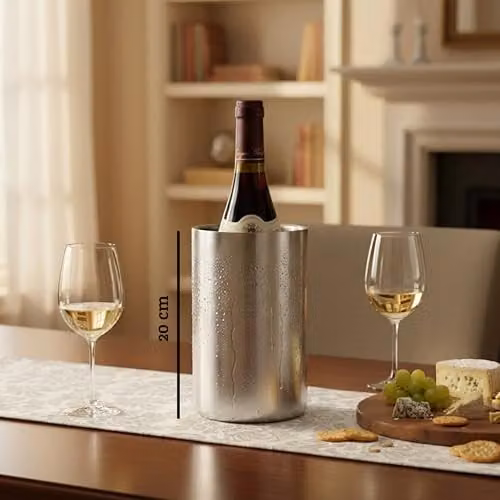 Orsina Mixology Double Walled Stainless Steel Champagne and Wine Cooler in Silver – 2
