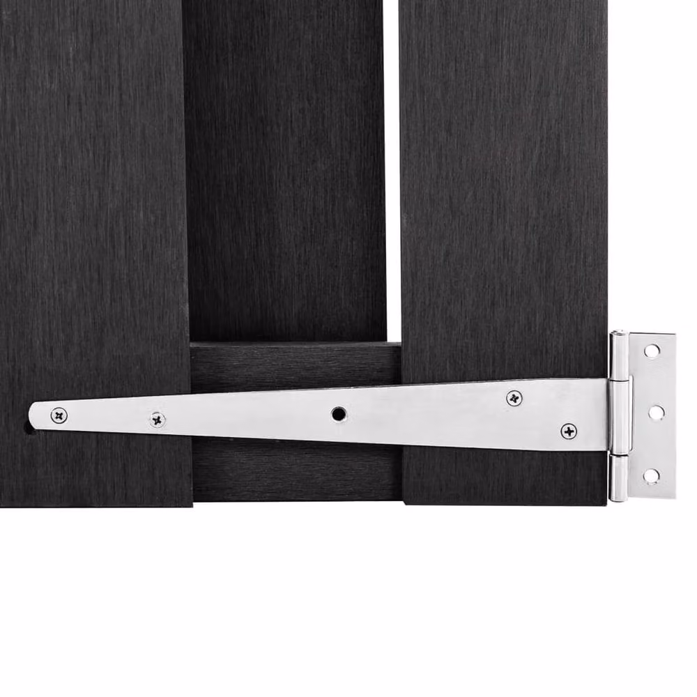 Berkfield Home WPC Garden Gate, Grey, W: 100 cm, H: 112 cm – 3