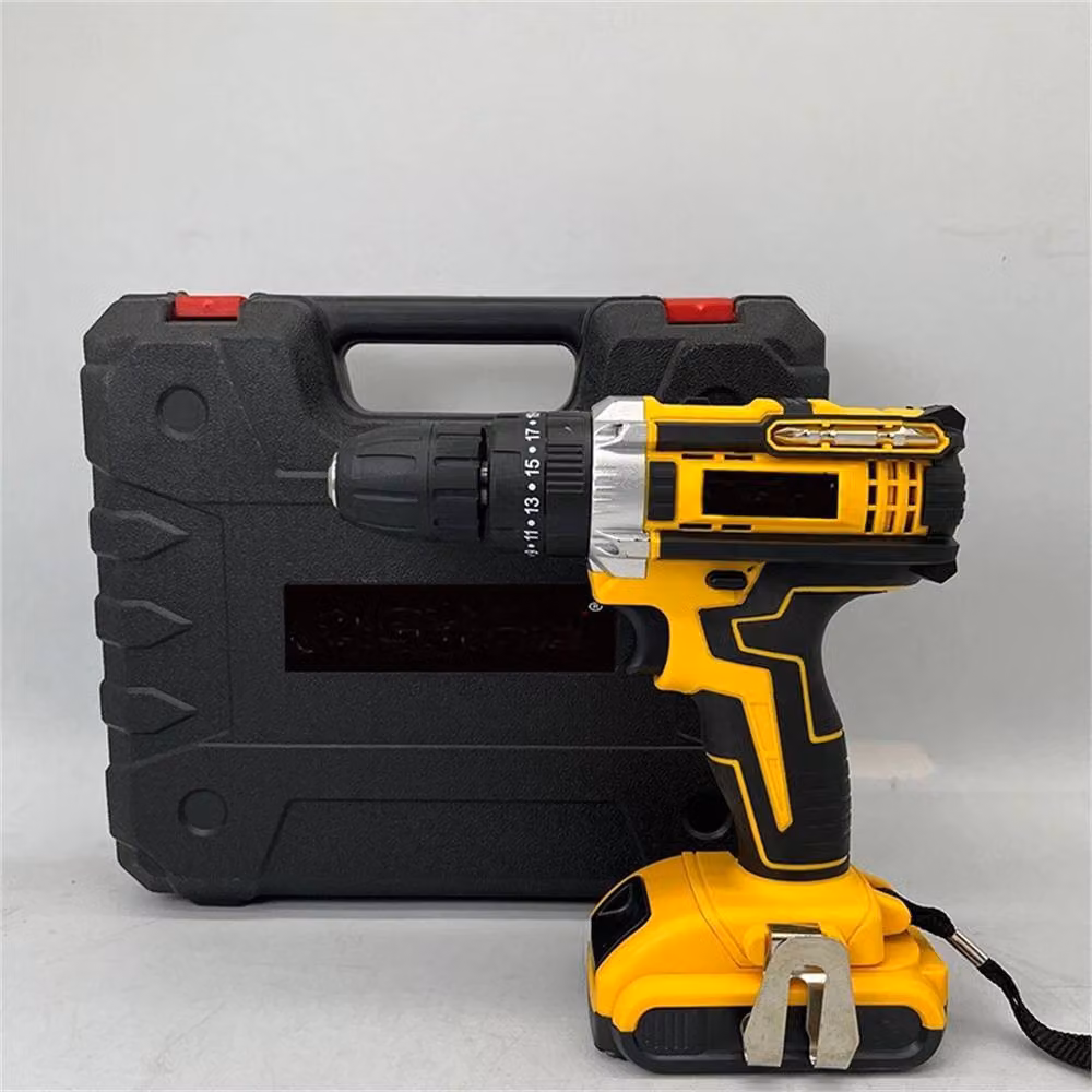 Nordara 21V Cordless Drill Combi Driver and Electric Screwdriver Set with Rechargeable Battery, Yellow – 5