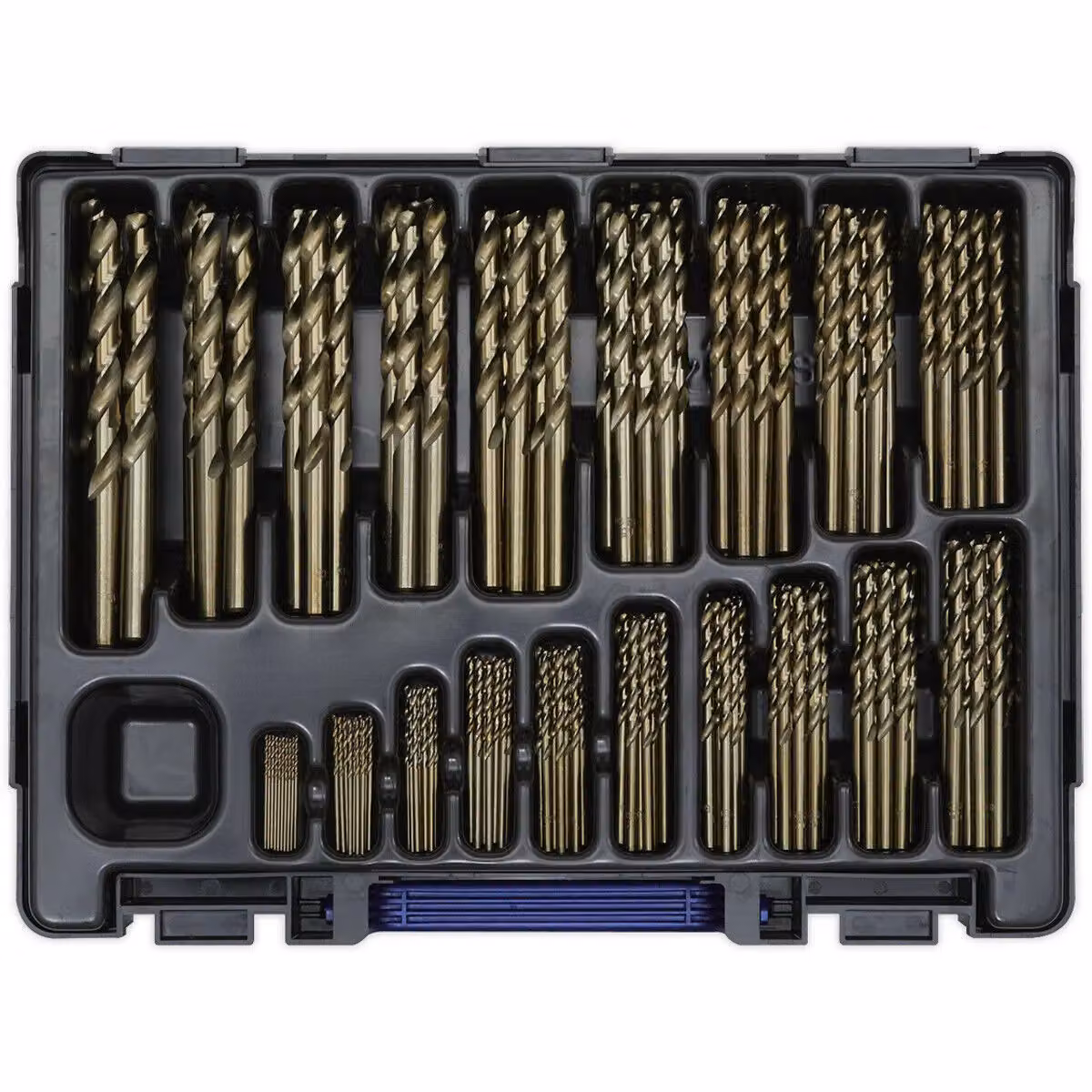Loops 170 Piece HSS Cobalt Twist Drill Bit Set with Split Point Tips, 1mm to 10mm, Multicolour – 2