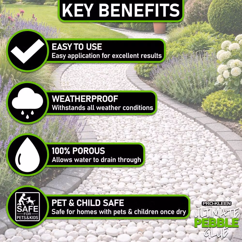 ProKleen Ultimate White Acrylic Pebble Glue 15L – 3