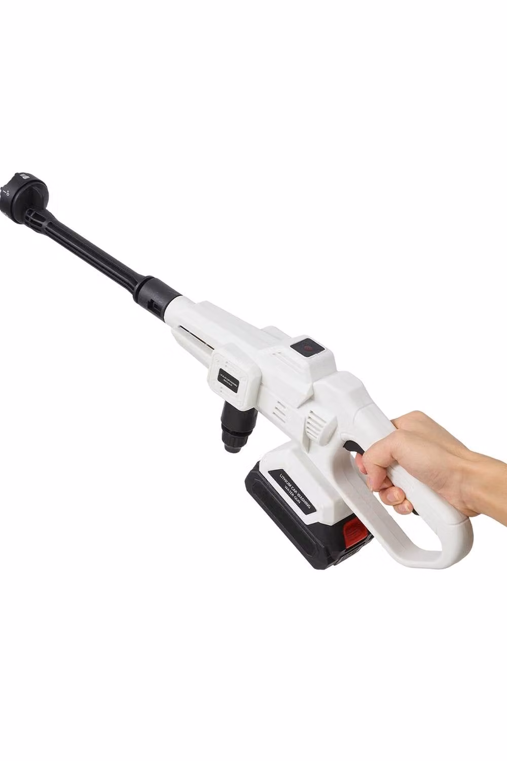 Living and Home 21V Cordless Handheld Pressure Washer Cleaner with 2 Batteries in White – 3