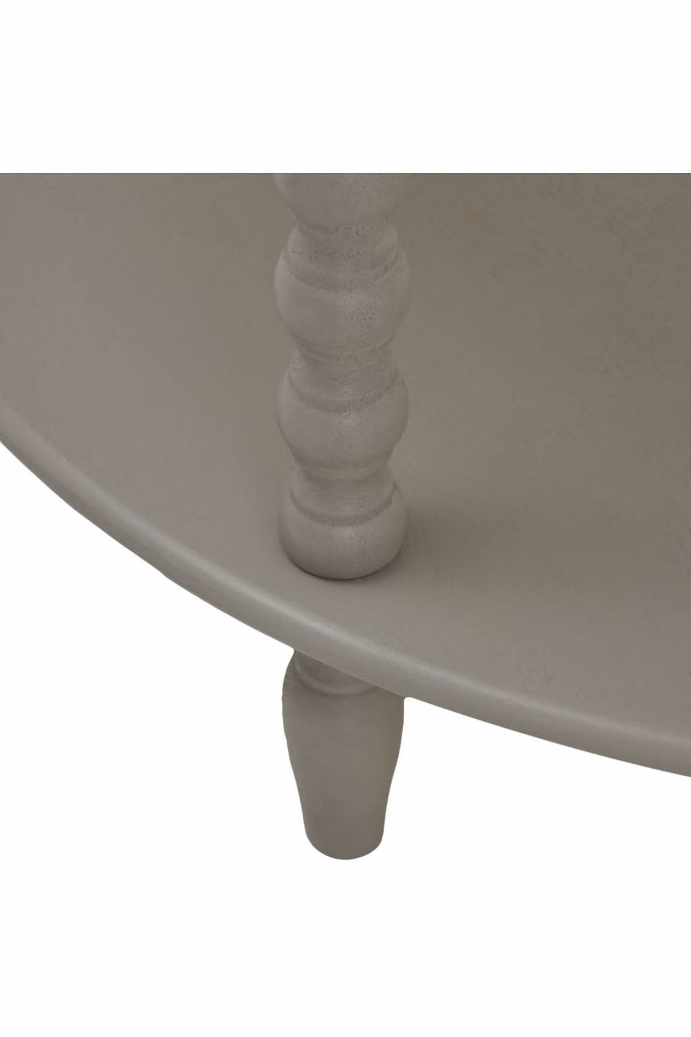 KDMD Camden Collection Half Moon 3-Tier Table in Light Grey – 2
