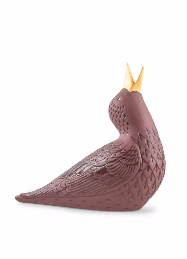 Lladró Starling I Porcelain Figurine in Purple