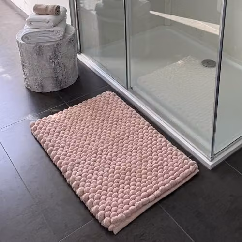 Allure Bath Fashions Bobbi Giant Bobble Bath Mat, Blush Pink, W: 50 cm, D: 80 cm – 2