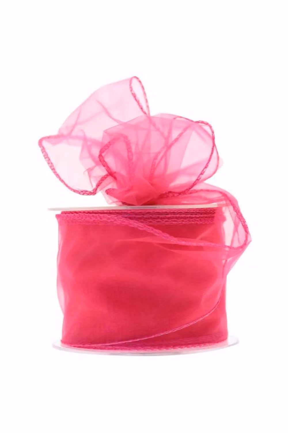 KDMD Shocking Pink Chiffon Ribbon, 2 Pack, Width: 7 cm – 2