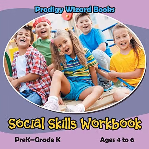 Prodigy Wizard Books Social Skills Workbook for PreK to Grade K, Ages 4 to 6, Multicolour