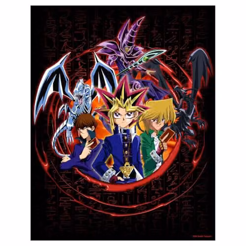 Fanattik Yu-Gi-Oh! Limited Edition Blue Art Print, Multicolour, W: 36 cm, H: 28 cm – 1