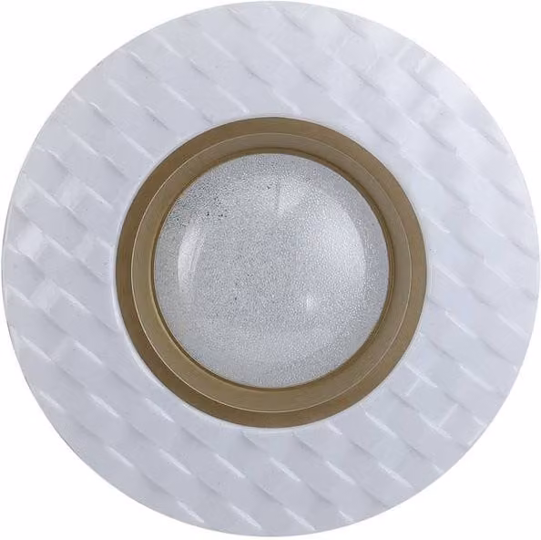Netlighting Bumi Round Flush Ceiling Light, White, 27 cm, 4000K Neutral White LED