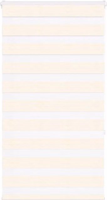 Berkfield Home Zebra Blind in Marble Beige, Polyester Fabric, W: 80 cm, H: 150 cm