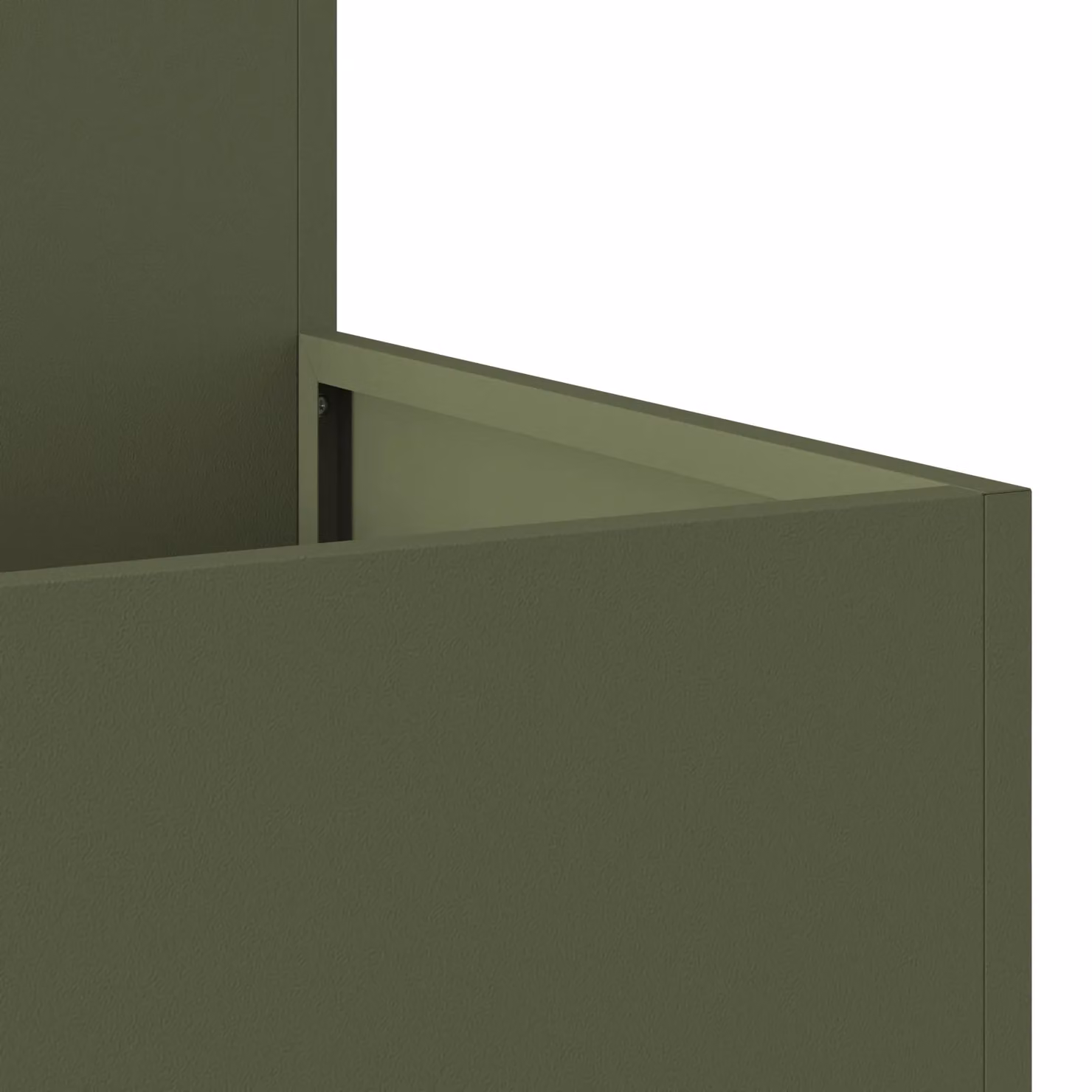 Berkfield Home Garden Steel Planter in Green, W/D/H: 80 x 80 x 48 cm – 4