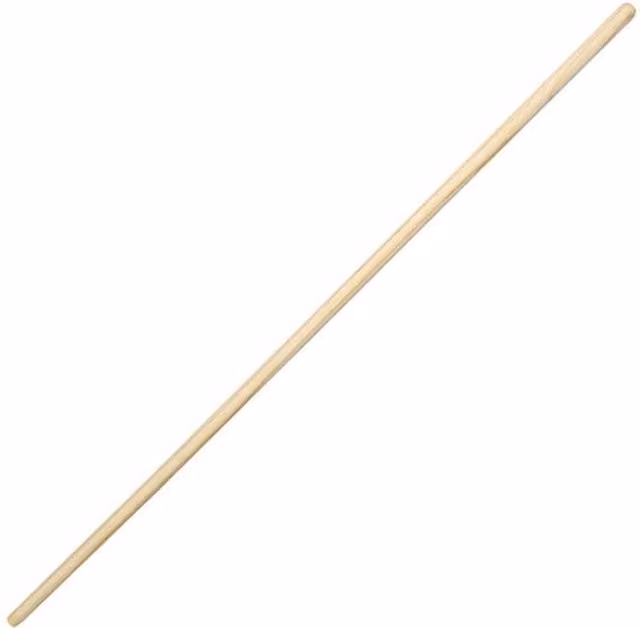 Faithfull Wooden Broom Handle in Beige, Length: 121.92 cm, Diameter: 3.97 cm
