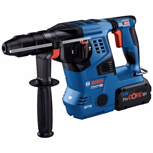 Bosch Professional 18V Cordless Rotary Hammer GBH 18V-28 CF Blue with SDS Plus, 3.3 J Impact Energy and Quick Change Chuck – 1