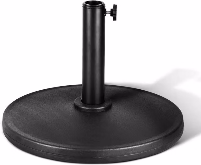 Keplin Cast Iron Effect Parasol Base in Black (Plain) 20kg