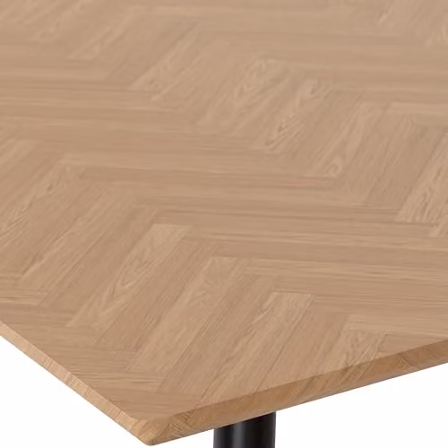 Seconique Hamilton Rectangular Dining Table in Brown and Black, W/D/H: 180 x 90 x 75.5 cm – 2