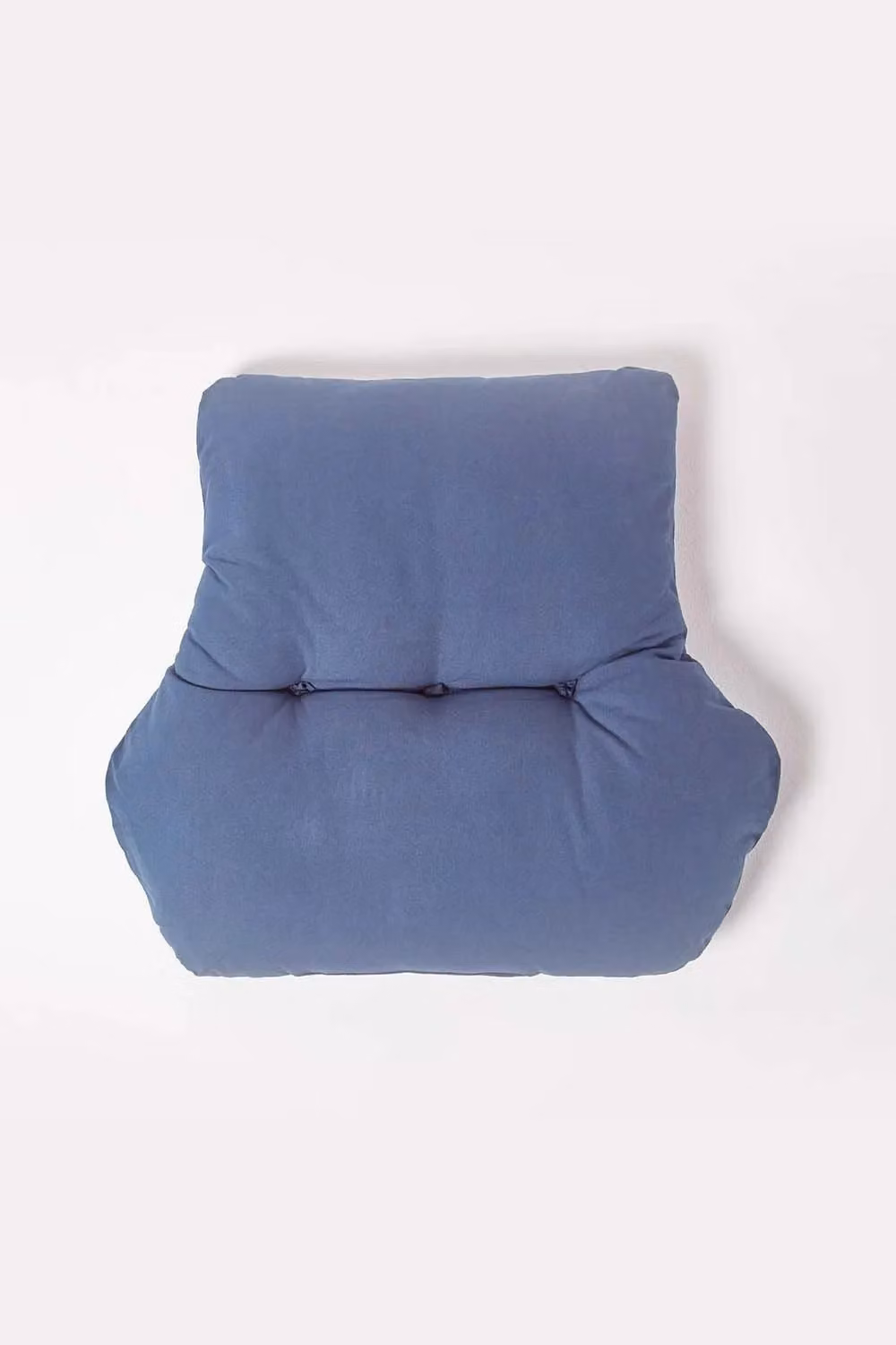 Homescapes Navy Blue Cotton Back Support Cushion with 15 cm Depth – 2
