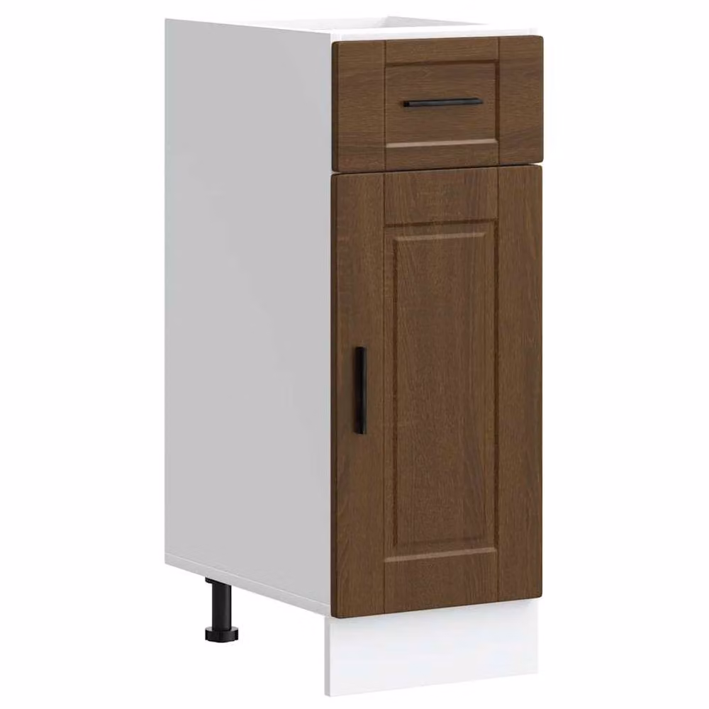 Berkfield Home Porto Kitchen Base Cabinet in Brown Oak Engineered Wood – 2