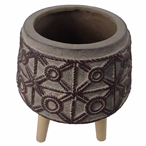 Leaf Extra Large Square Geometric Cachepot Planter in Leaf Green, W/D/H: 36.0 x 36.0 x 28.5 cm – 4