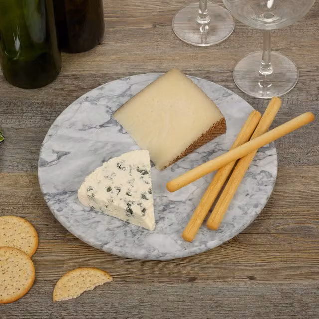 Homiu Round White Marble Chopping Board