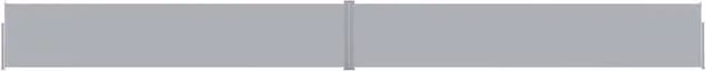 Berkfield Home Patio Retractable Side Awning in Anthracite Black, W/H: 1200 x 140 cm – 1