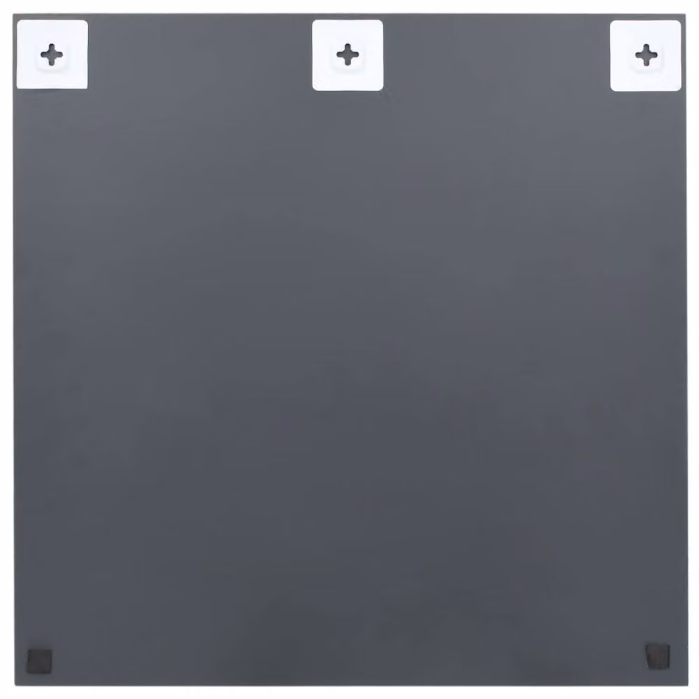 Berkfield Home Minimalist Square Glass Wall Mirror in Silver, W/H: 60 x 60 cm – 2