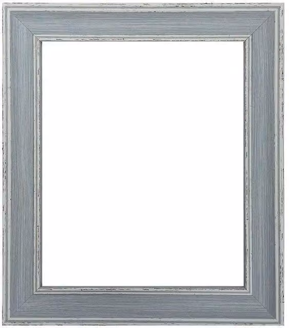 Frames & Mirrors 4U Scandi Limed White A4 Single Picture Photo Frame in Blue