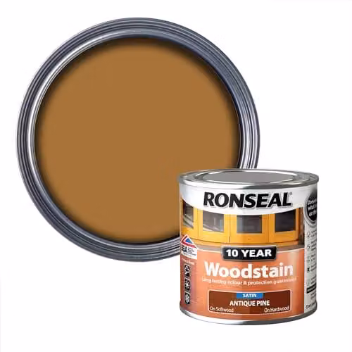 Ronseal 10 Year Woodstain Antique Pine Brown 250ml
