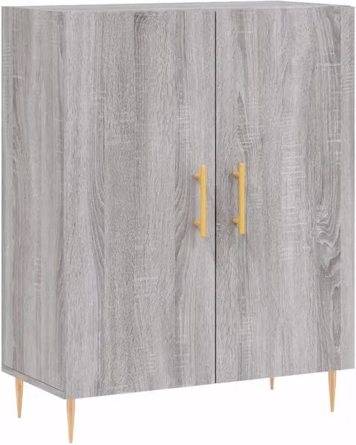 Berkfield Home Grey Sonoma Sideboard in Engineered Wood W/D/H: 69.5 x 34 x 90 cm