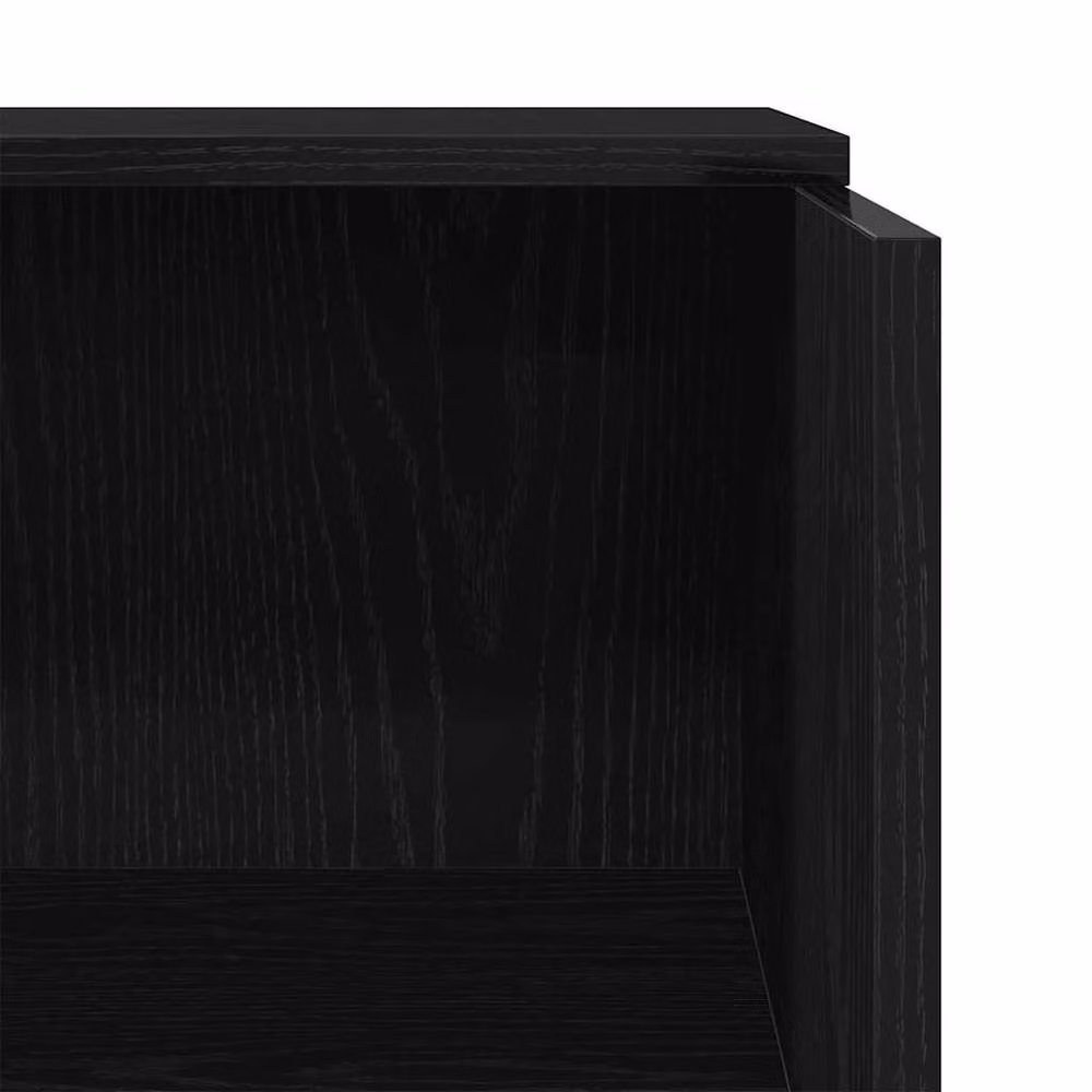 Berkfield Home Black Modern Reception Desk in Engineered Wood, W/D/H: 55 x 50 x 103.5 cm – 3