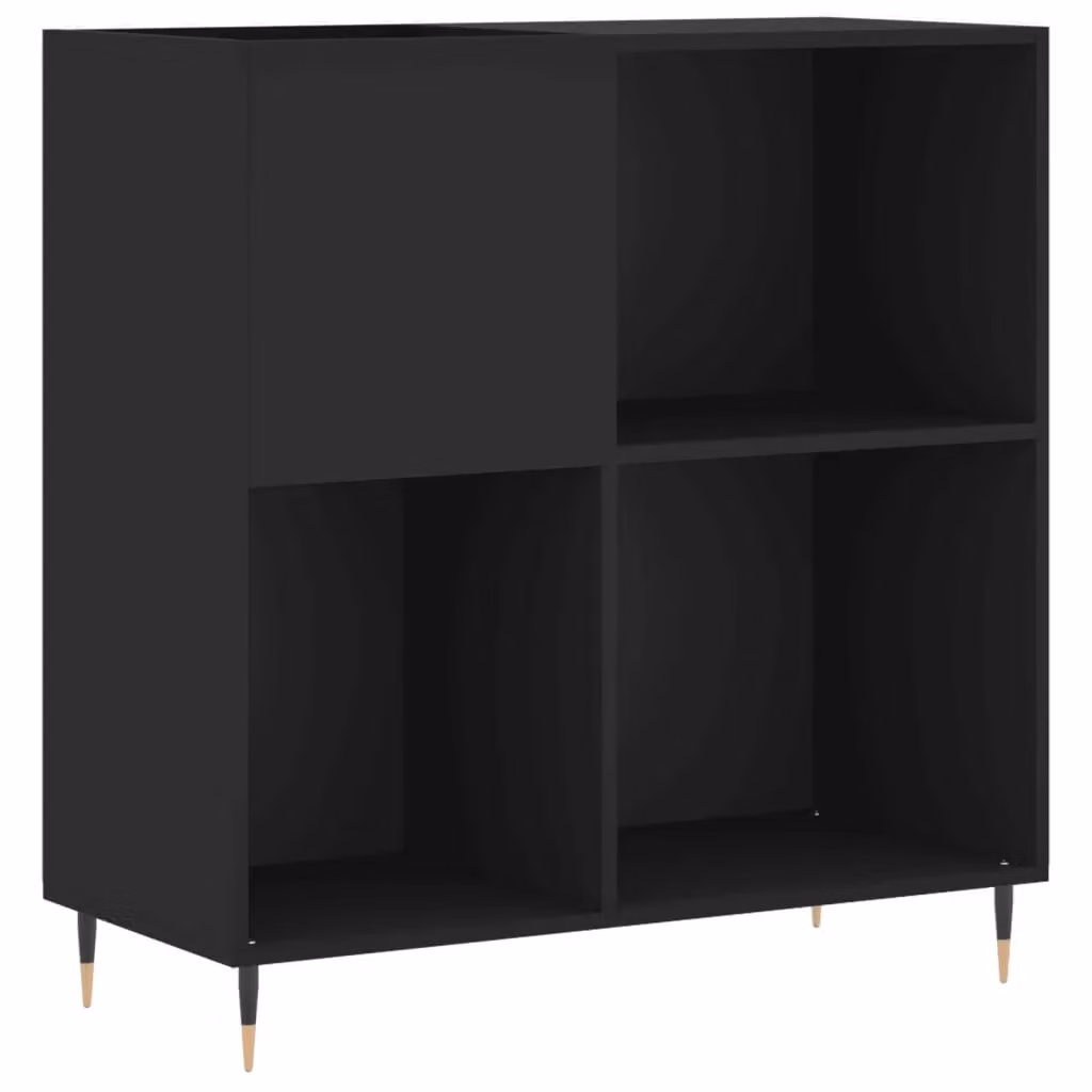 Berkfield Home Industrial Record Cabinet in Black, W/D/H: 84.5 x 38 x 89 cm – 2