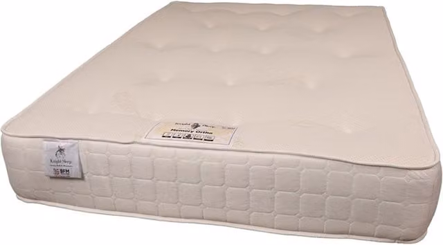 Knight Sleep Aloevera Ortho Hybrid Sprung Memory Foam Mattress, White, W/D/H: 180 x 200 cm