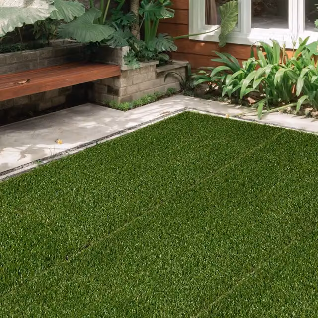 Outsunny Artificial Grass Turf, Green