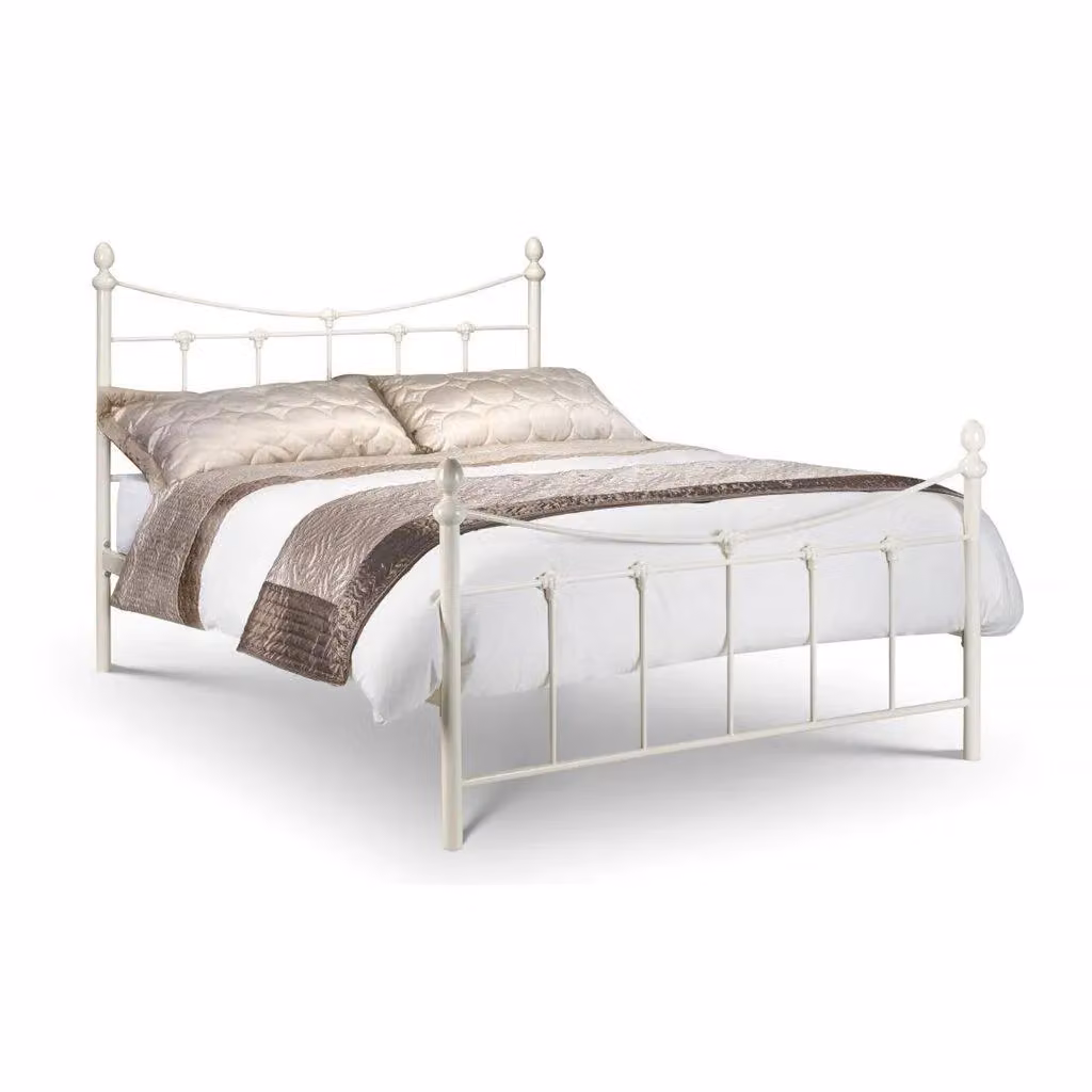 Ashfield Premium Metal Bed Frame in White, Single W/D/H: 90 x 190 cm – 2