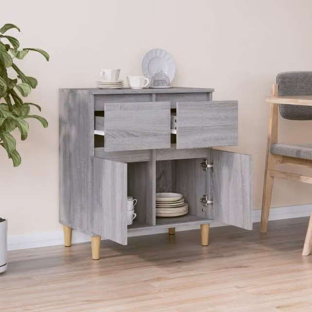 Berkfield Home Grey Sonoma Sideboard, W/D/H: 60 x 35 x 70 cm – 1