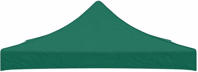 Berkfield Home Green PVC-Coated Polyester Party Tent Roof, W 3 x D 3 m