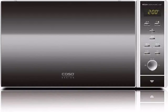 Caso Design 25L Ceramic Chef Combination Microwave, Oven and Grill, 900 Watt, Black