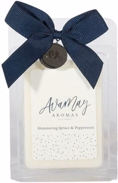 KDMD Ava May Shimmering Spruce Peppermint Wax Melts in Cream and Beige