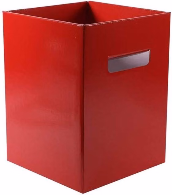 KDMD Pearlised Red Paper Bouquet Box, Pack of 10, W/D/H: 18 x 18 x 24.5 cm – 1