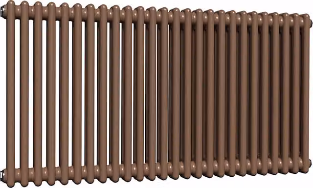 Lux Heat Horizontal Column Radiator in Coffee Bean, 2 Column, H: 119 cm, W: 60 cm