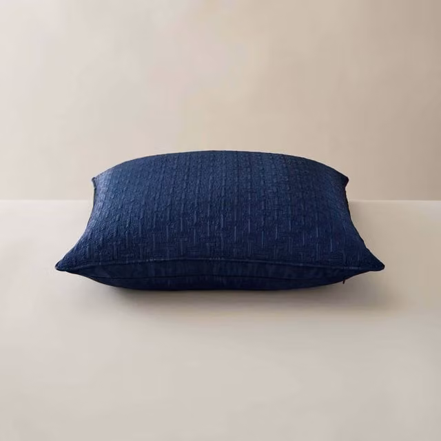 Ted Baker T Quilted Sham Pillowcase in Blue