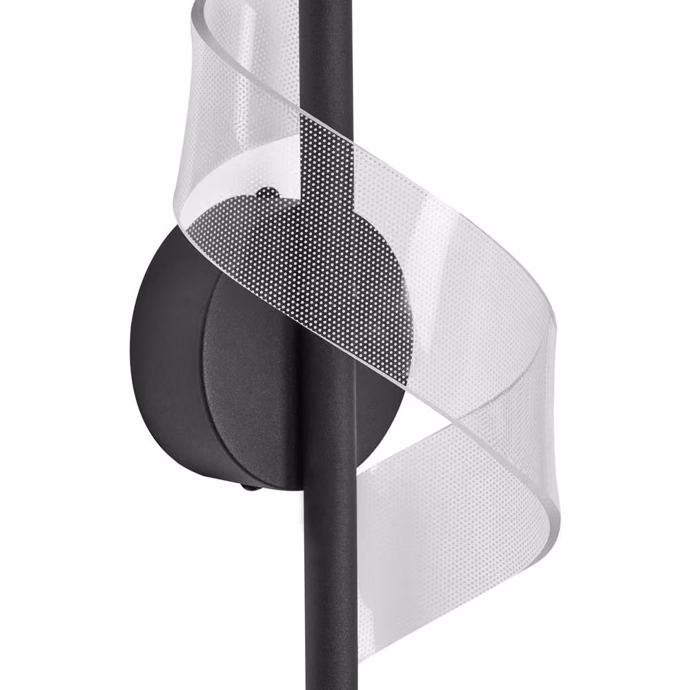 Wyld and Coco Spiral LED Wall Lamp in Black Metal with Warm White Light – 2