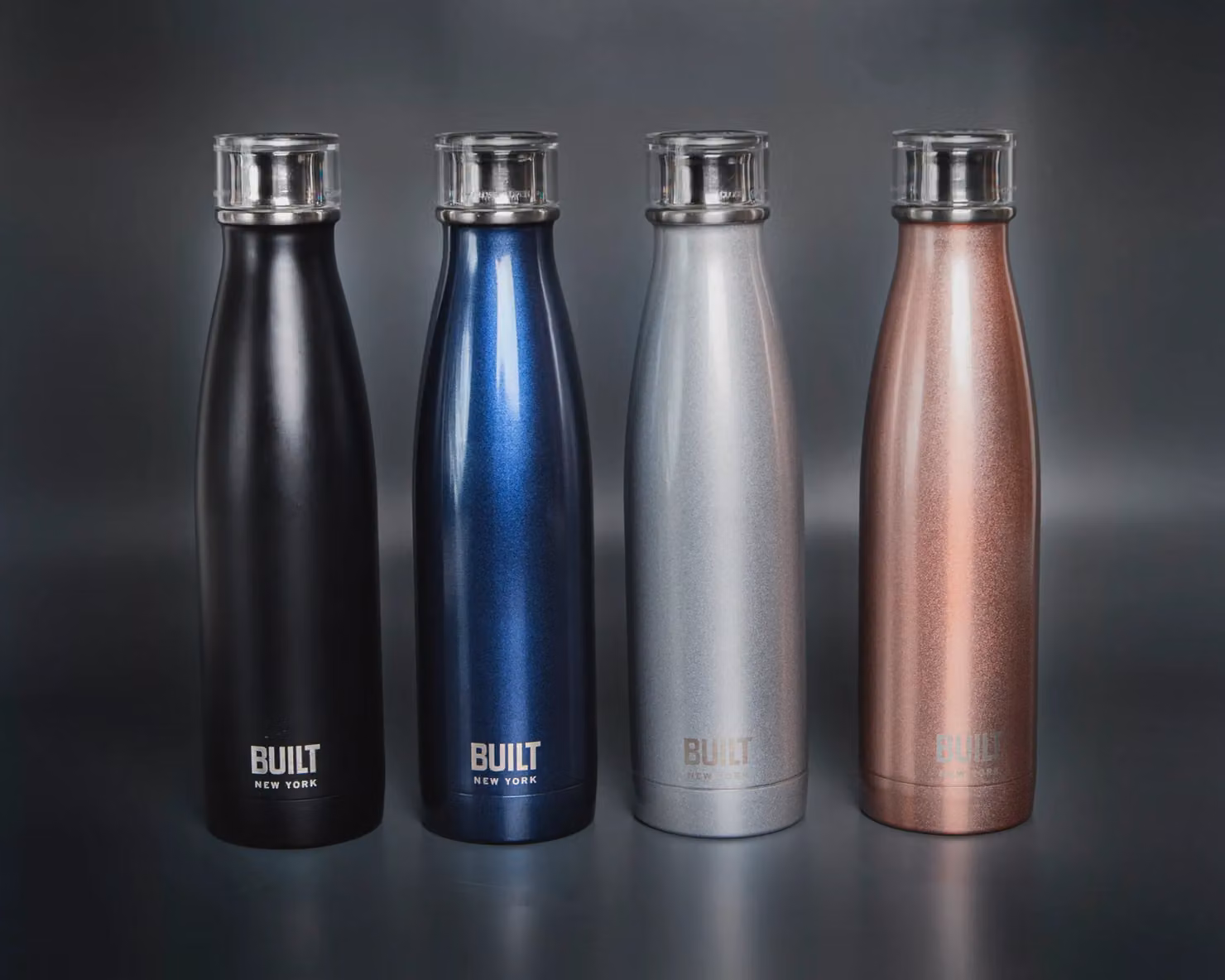 Built NY Silver Double Walled Stainless Steel Water Bottle, 500 ml – 5